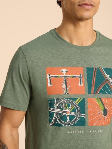 T-Shirt mit Fahrradmotiv