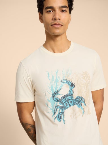 T-Shirt mit Krabbenmotiv