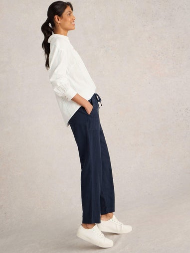 Elle Hose aus Leinenmischung