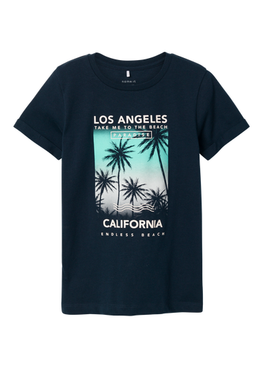 Name It Boys Navy Los Angeles Boxy Top (6-14yrs)