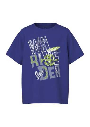 Name It Girls Blue Wave Rider Loose Top (6-12yrs)