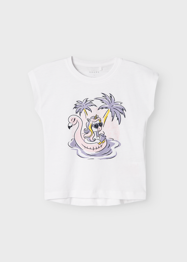 Name It Girls White Road Trip T-Shirt (9mths-5yrs)