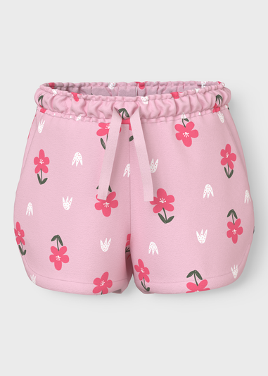 Name It Girls Pink Floral Shorts (9mths-5yrs)