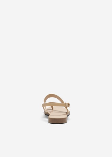 Only Gold Toe Split Sandals