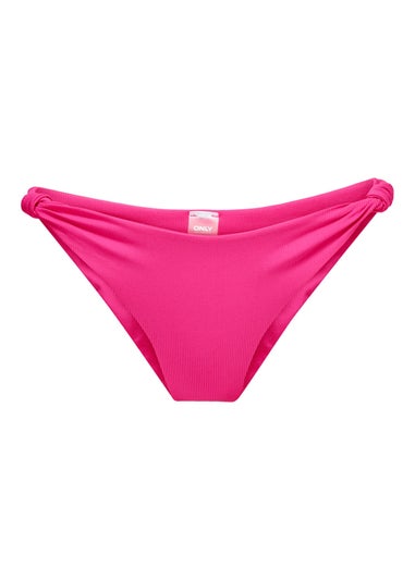 ONLY Pink Knot Brazilian Bikini Bottoms