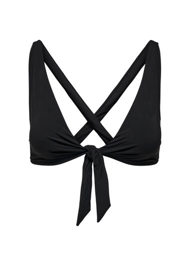 ONLY Black Cross-Back Bikini Top