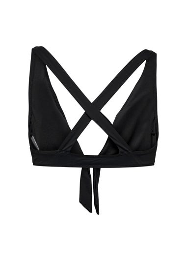 ONLY Black Cross-Back Bikini Top