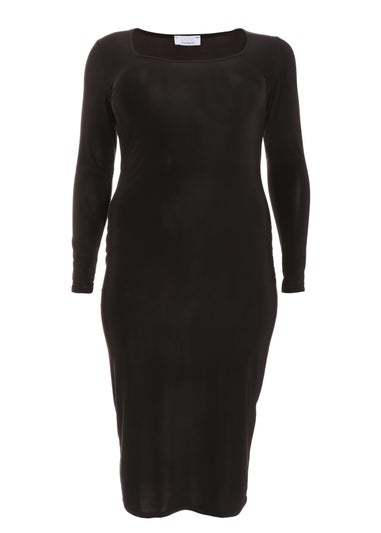 Quiz Black Curve Bodycon Midi Dress