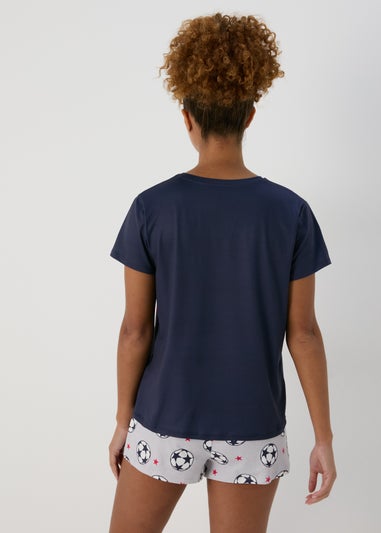 Navy Footabll Pyjama Set