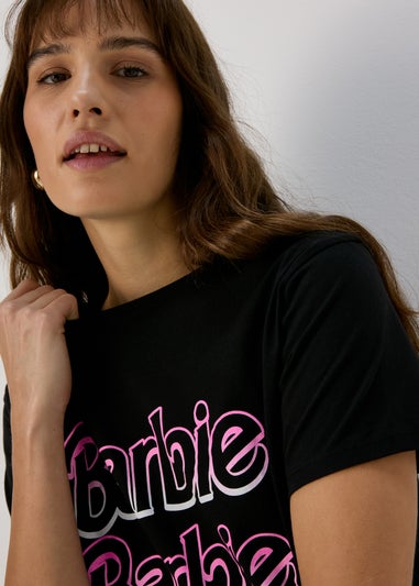 Barbie Black Slogan T-Shirt