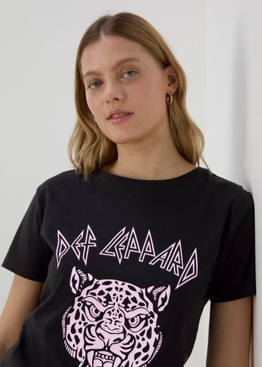 Black Leopard Print T-Shirt