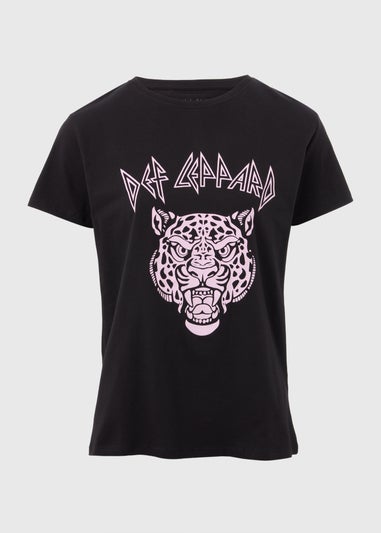 Black Leopard Print T-Shirt