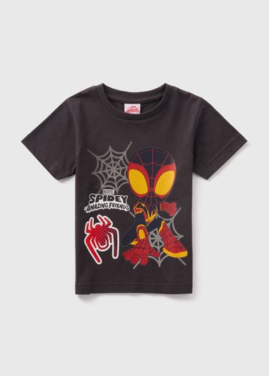 Marvel Kids Black Spidey And His Amazing Friends T-Shirt (1-7yrs)