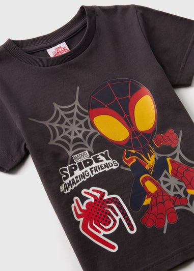 Marvel Kids Black Spidey And His Amazing Friends T-Shirt (1-7yrs)