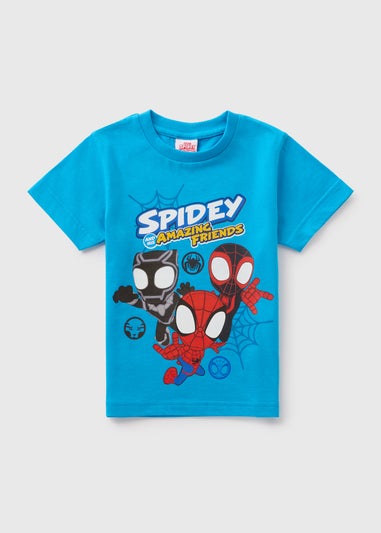 Marvel Kids Blue Spidey and His Amazing Friends T-Shirt (1-7yrs)