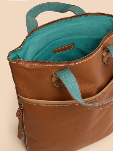 Variable Lederhandtasche und Rucksack