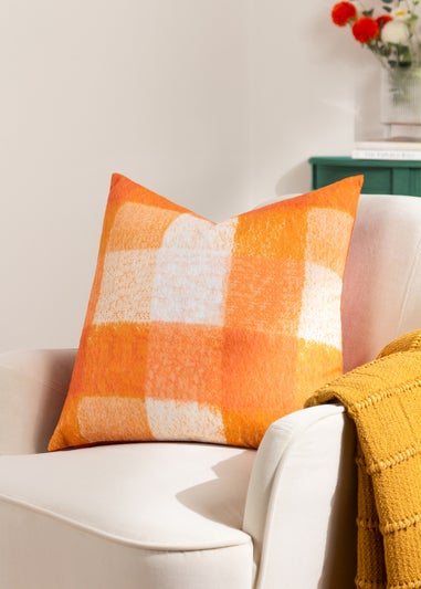 furn. Alma Checked Filled Cushion (50cm x 50cm x 8cm)