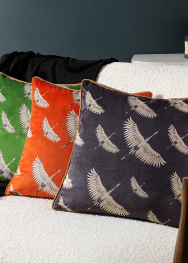 furn. Avalon Birds Filled Cushion (43cm x 43cm x 8cm)