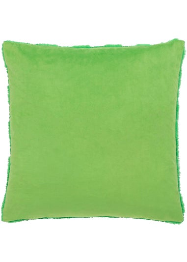 Heya Home Check It Boucle Fleece Filled Cushion (45cm x 45cm x 8cm)