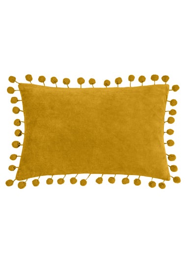 furn. Dora Rectangular Velvet Filled Cushion (30cm x 50cm x 8cm)