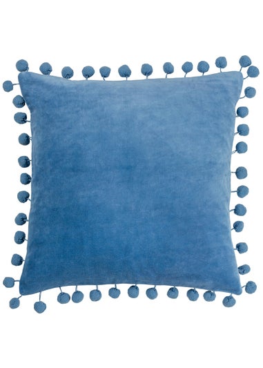 furn. Dora Square Velvet Filled Cushion (45cm x 45cm x 8cm)