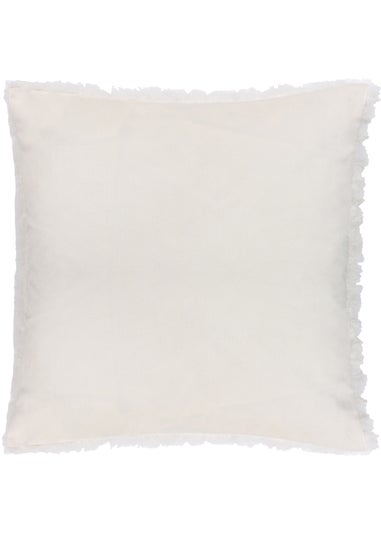 Heya Home Fluff Ball Faux Fur Filled Cushion (45cm x 45cm x 8cm)