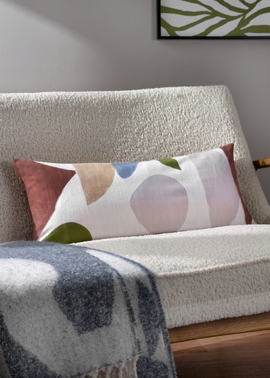 Hoem Meta Rectangular Geometric Filled Cushion (30cm x 65cm x 8cm)