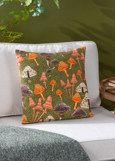 furn. Mushroom Fields Abstract Filled Cushion (45cm x 45cm x 8cm)