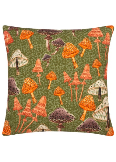 furn. Mushroom Fields Abstract Filled Cushion (45cm x 45cm x 8cm)