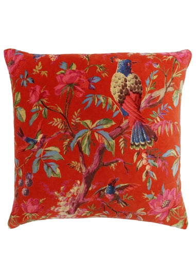 Paoletti Paradise Velvet Filled Cushion (50cm x 50cm x 8cm)