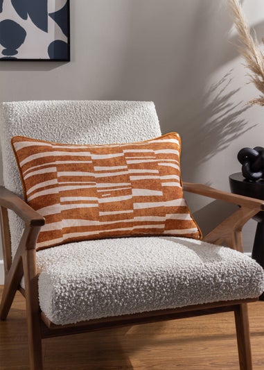 Hoem Piper Geometric Filled Cushion (40cm x 60cm x 8cm)