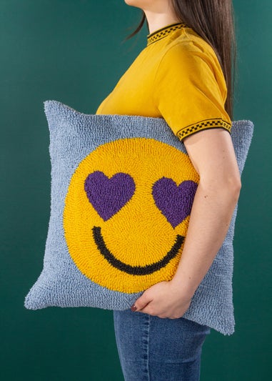 Heya Home Smile Knitted Filled Cushion (45cm x 45cm x 8cm)