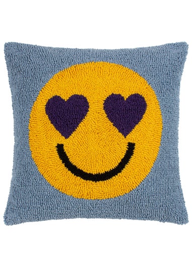 Heya Home Smile Knitted Filled Cushion (45cm x 45cm x 8cm)