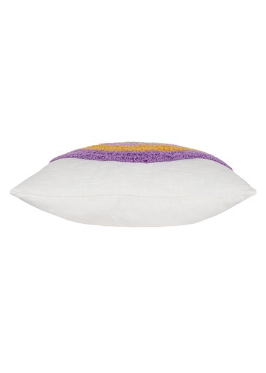 Heya Home Rainbow Tassels Tufted Filled Cushion (45cm x 45cm x 8cm)