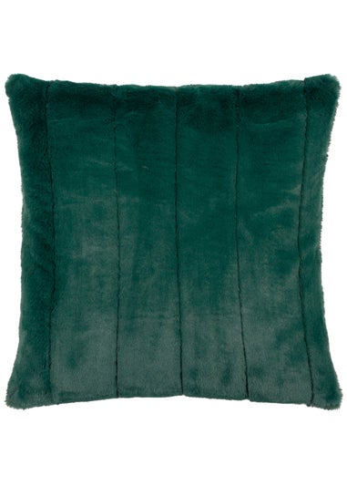 Paoletti Empress Faux Fur Filled Cushion (45cm x 45cm x 8cm)