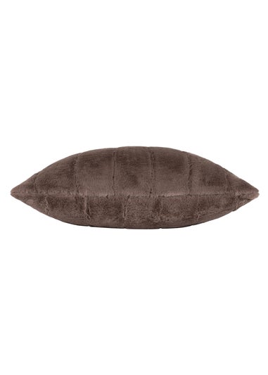 Paoletti Empress Faux Fur Filled Cushion (45cm x 45cm x 8cm)