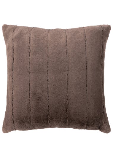 Paoletti Empress Faux Fur Filled Cushion (45cm x 45cm x 8cm)