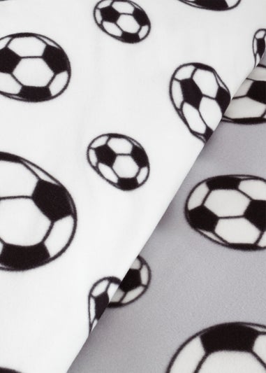 Catherine Lansfield Football Fleece Reversible Duvet Cover Set