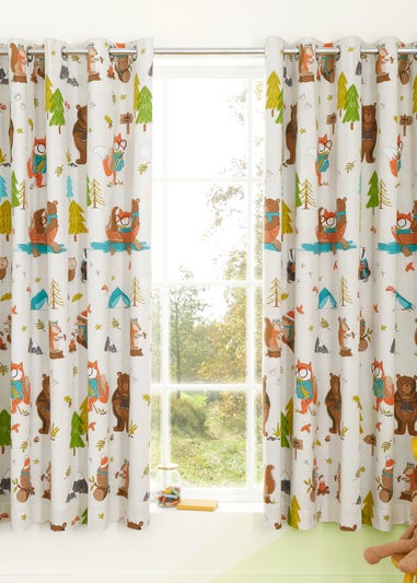 Catherine Lansfield Woodland Adventure Fully Reversible Curtains