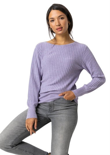 Roman Lavender Ribbed Textured Jumper