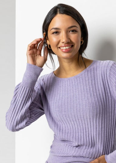 Roman Lavender Ribbed Textured Jumper