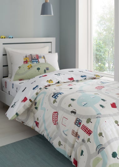 Bianca Fine Linens Transport Cotton Duvet Cover Set Matalan