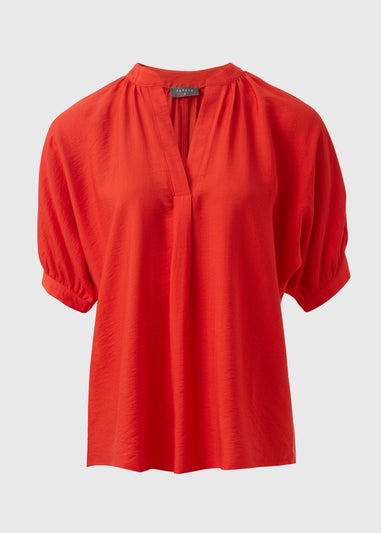 Papaya Petite Red V-Neck Co Ord Blouse