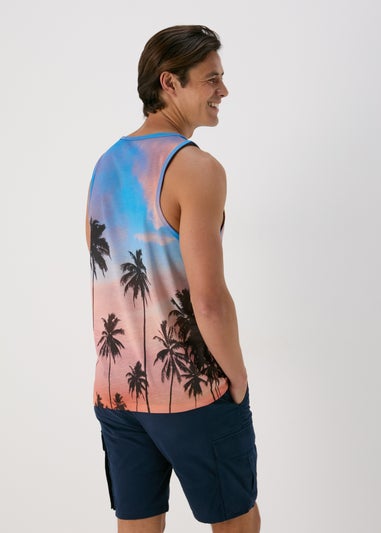 Orange Palm Sublimation Vest