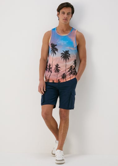 Orange Palm Sublimation Vest