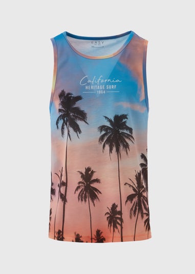 Orange Palm Sublimation Vest