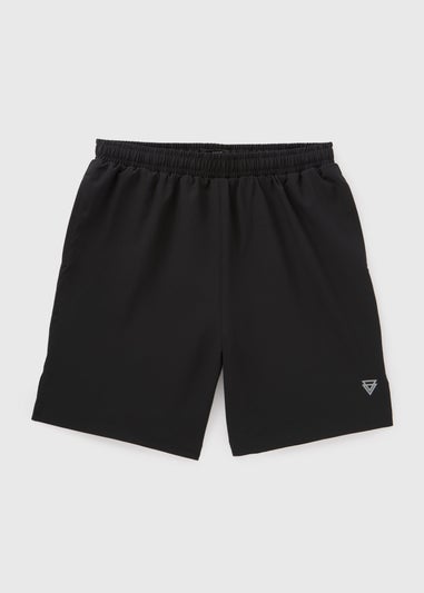 Boys Black Sports Shorts (7-15yrs)