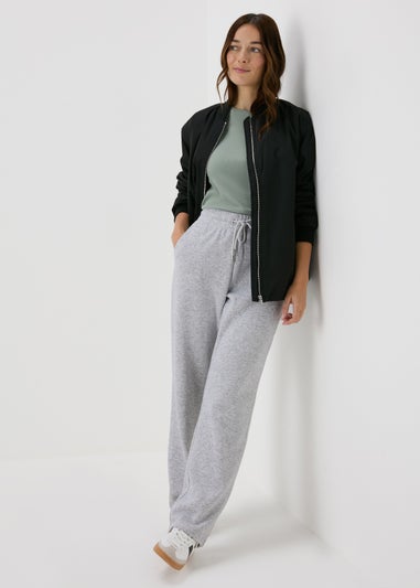 Grey Wide Leg Jogging Bottoms