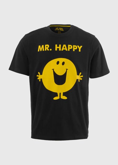 Black Mr Happy T-Shirt