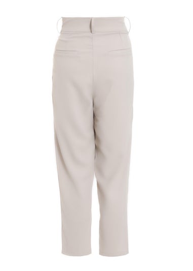 Quiz Stone High Waisted Tapered Trousers